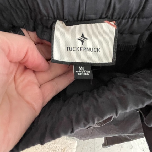 Tuckernuck Navy Blue Midi A-Line Skirt with Tie Front and pockets - Picture 2 of 3